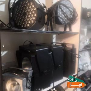 اجاره باند اسپیکر نورپردازی رقص نور بلک لایت فلاشر با بهترین قیمت