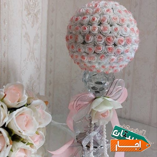 سفره عقد توپ گل پایه دار جفتی