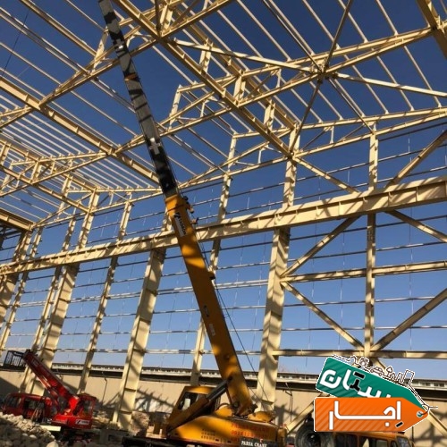 خدمات اجاره جرثقیل دکل بلندو انواع جرثقیل