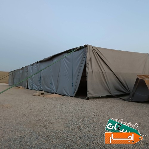 اجاره چادر یا چادر جاری نصب چادر کانتینری برزنتی