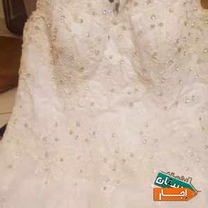 اجاره لباس عروس سایز بزرگ نو یایز52 یا54 با بهترین شرایط