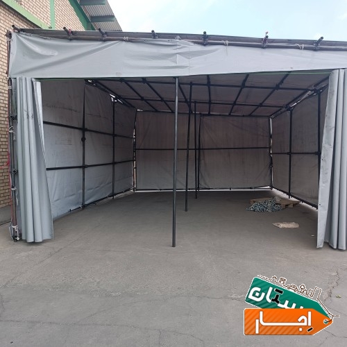 اجاره چادر برزنتی و نمایشگاهی چادر فروتن نصب چادر تعمیر چادر برزنتی