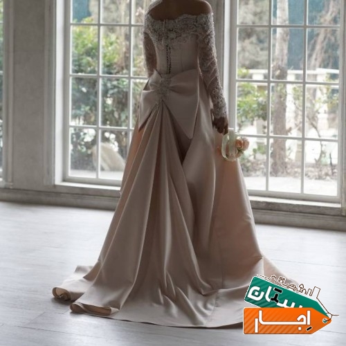 اجاره لباس عروس شیری رنگ