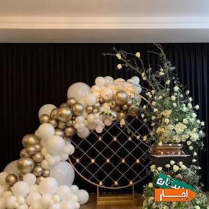 بادکنک گل ارایی نامزدی اجاره میز دکور تم تولد باکس