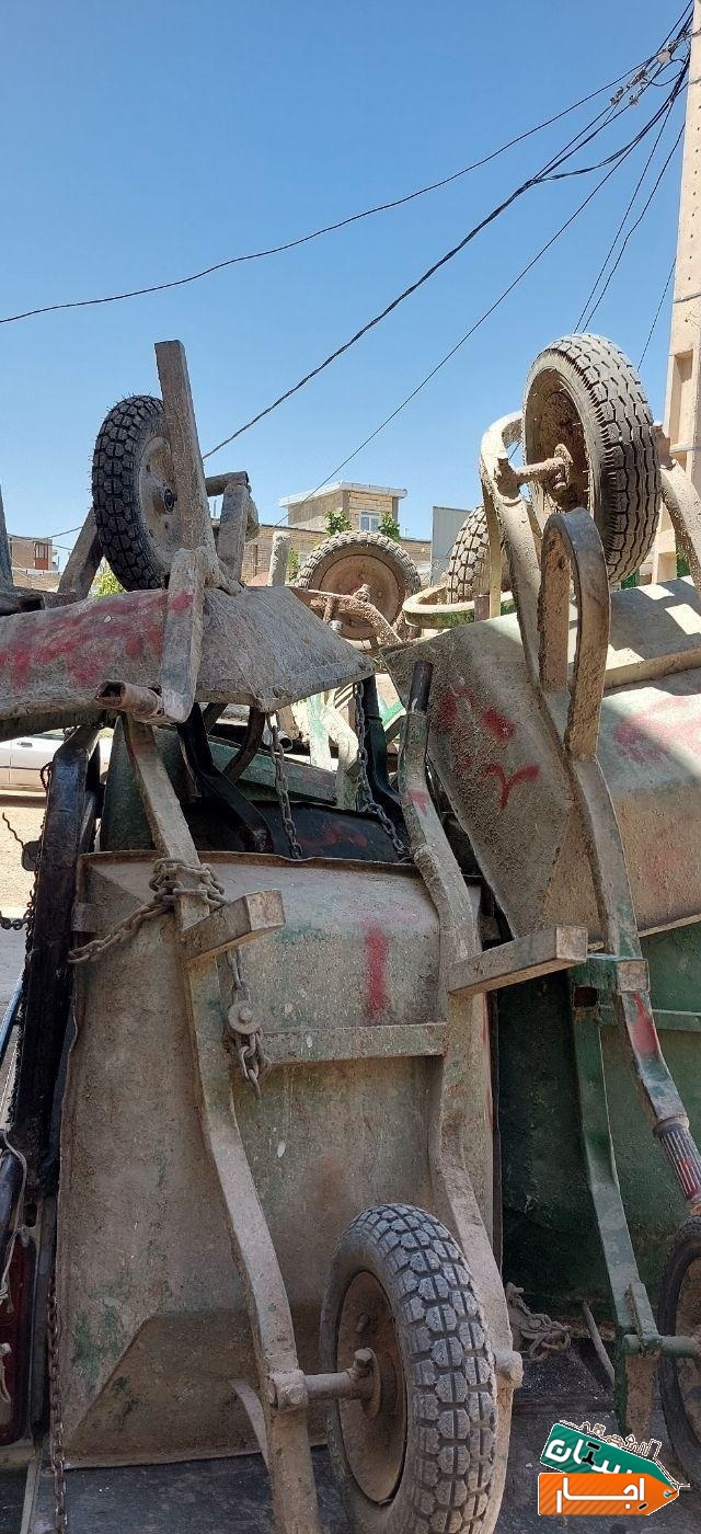 اجاره فرغون. بشکه. الوار.بیل چارپایه