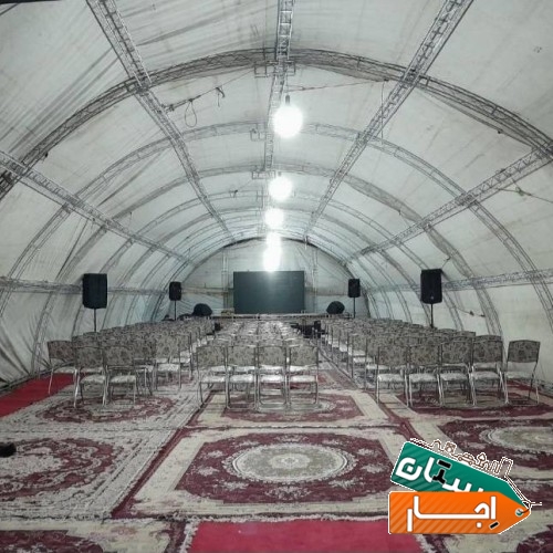 اجاره اسپیس استیج آماده چادر صندلی تاشو