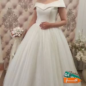 اجاره لباس عروس تمام شاین پارچه ترک با بهترین شرایط