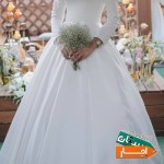 لباس-عروس-سفید-پوشیده