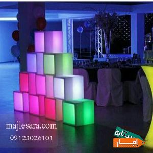 اجاره نیمکت و میز و صندلی های نور یا ( led )