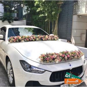 اجاره و تزئین ماشین عروس،دسته گل،تاج گل،سبد و باکس