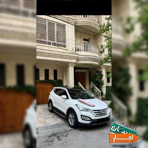 اجاره ماشین عروس سانتافه نیو همراه با راننده