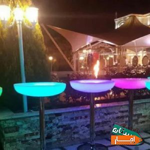 اجاره‌صندلی میز سوارز نورانی ظروف‌کرایه بکگراند
