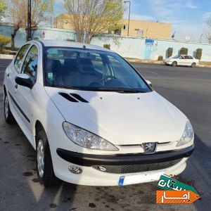 اجاره خودرو/کرایه ماشین/رنت خودرو 206مدل 96