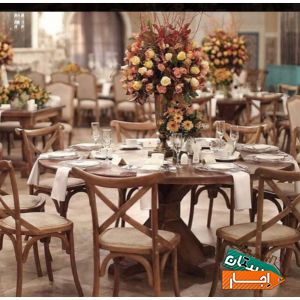 اجاره انواع میز و صندلی های روستیک
