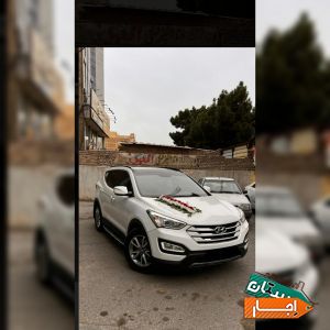 اجاره ماشین عروس سانتافه نیو همراه با راننده