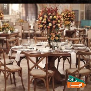 اجاره انواع میز و صندلی های روستیک