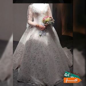 لباس عروس دنباله دار شیک
