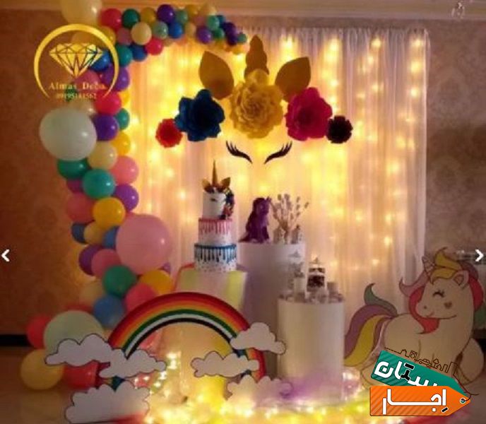 بادکنک گل ارایی نامزدی اجاره میز دکور تم تولداموزش