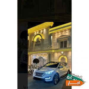 اجاره ماشین عروس سانتافه نیو همراه با راننده