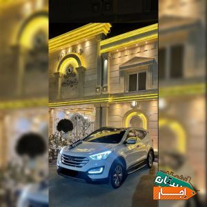 اجاره ماشین عروس سانتافه نیو همراه با راننده