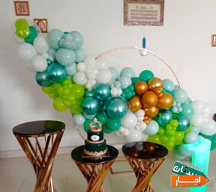بادکنک آرایی مراسم،دیزاین،لوازم اجاره ای تولد