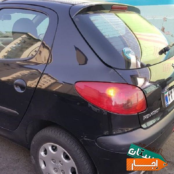 اجاره خودرو 206 تیپ 5 مدل 96