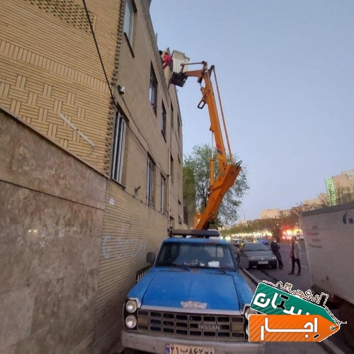 اجاره وانت بالابر نیسان جرثقیل
