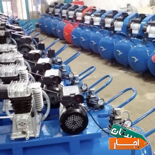 پمپ باد اجاره ای 30تا 350لیترتک دو وسه