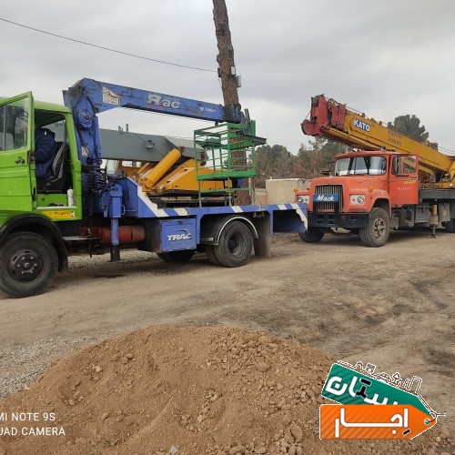 اجاره جرثقیل سبک و سنگین ،کفی،سبد دار