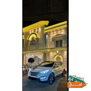 اجاره ماشین عروس سانتافه نیو همراه با راننده