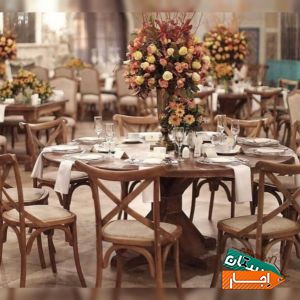 اجاره انواع میز و صندلی های روستیک