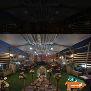 اجاره سالن عروسی.روفگاردن.فضای باز