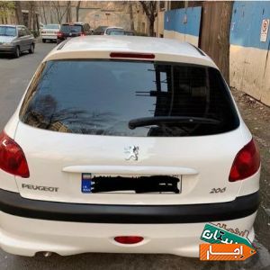 اجاره خودرو 206 تیپ 5 شرکت معتبر با شرایط آسان