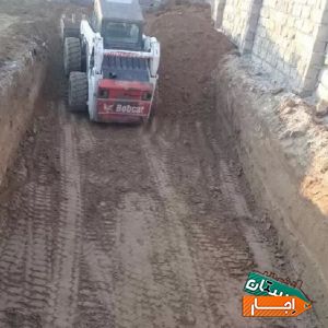 اجاره بابکت لودر خاکبرداری کندن استخر حمل نخاله