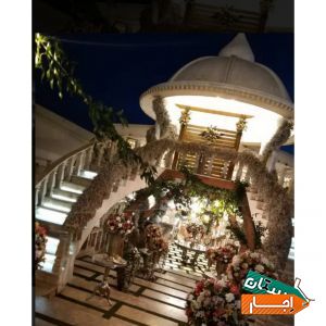 اجاره سالن اجتماعات عروسی عقد تولد کودک باغ روف