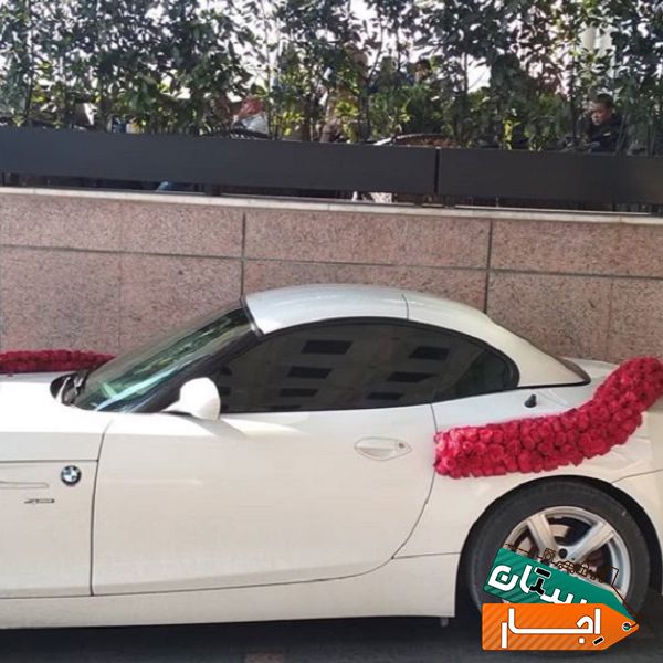 اجاره ماشین عروس بنز C200 اسپرت سپید و زیبا