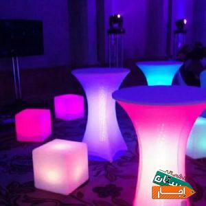 اجاره میز و صندلی های نور ( ال ای دی )