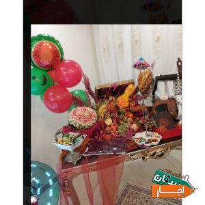 اجاره سفره عقد،حکاکی هندوانه و سبد شب یلدا