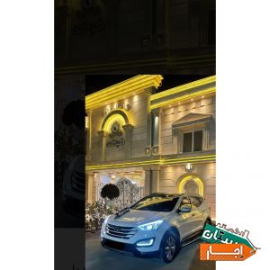 اجاره ماشین عروس سانتافه نیو همراه با راننده