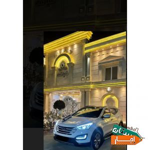 اجاره ماشین عروس سانتافه نیو همراه با راننده