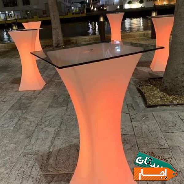 اجاره میز ال ای دی سوارزمیز استوانه ای