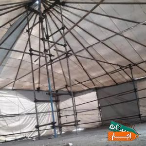 خیمه براتی اجاره فروش و نصب چادر برزنتی و کانتینری