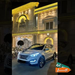 اجاره ماشین عروس سانتافه نیو همراه با راننده
