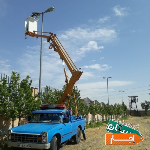 اجاره بالابر نیسان جرثقیل سبد دار کابین دار لجور