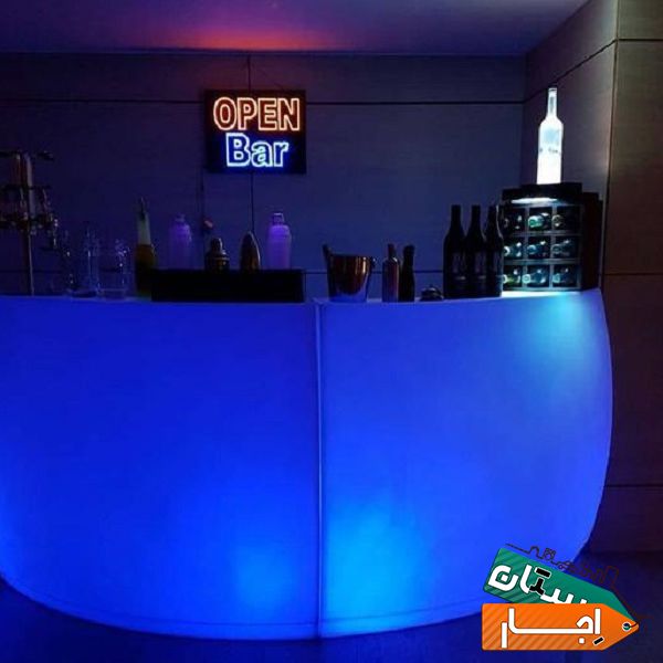 اجاره میز ال ای دی سوارزمیز استوانه ای