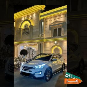 اجاره ماشین عروس سانتافه نیو همراه با راننده