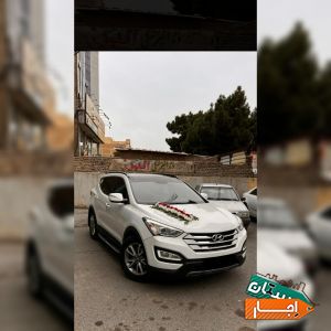 اجاره ماشین عروس سانتافه نیو همراه با راننده