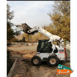 اجاره مینی بیل بیل مکانیکی بابکت به همراه پیکور
