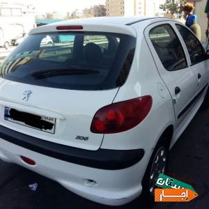 اجاره خودرو206/رنت ماشین/کرایه اتومبیل پژو