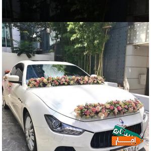 اجاره،تزئین ماشین عروس دسته گل عروس باکس،هدیه